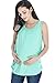 Smallshow Women's Maternity Nursing Tank Top Sleeveless Comfy Breastfeeding Clothes (L) Green