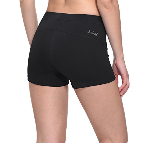 image for BALEAF Women's 3 Inches Active Sports Compression Volleyball Shorts Wo
