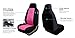 FH Group Heart Patterned Velour Accessory Set (Pink) – Universal Fit for Cars Trucks & SUVs FB150102