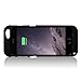 YHhao External Battery Case with Built-in Kickstand for Apple iPhone 6, Black