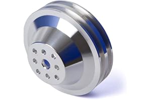 CVF RACING Big Block Chevy Water Pump Pulley, 396 427 454 V-Belt - Long Water Pump, LWP, BBC