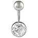 belly button bars rings swarovski pretty cool short 14Gauge (1.6mm), 1/4