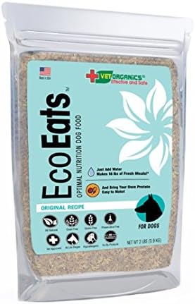 EcoEats Original Recipe Dehydrated Grain Free Dog Food. All-Natural, Healthy, Easy-To-Make. Bring Your Own Protein. Grain-Free Nutritious Dog Food with No Fillers or Preservatives. (2 lb bag makes 16