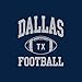Dallas Classic Football Arch - American Football Team Sports Infant Creeper - Newborn - Navy