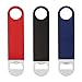 WarmEcho 3 Pack Heavy Duty Stainless Steel Flat Bottle Opener, Solid and Durable Beer Openers, 7 inches Red, Black, Blue primary