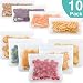Reusable Storage Bags - 10 Pack Leakproof Freezer Bag（6&nbsp;Reusable Sandwich Bags & 4 Reusable Snack Bag) - EXTRA THICK BPA FREE Reusable Ziplock Lunch Bag for Food Storage Home Organization Eco-friendly primary