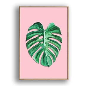 Framed Canvas Wall Art for Living Room, Bedroom Leaves Canvas Prints for Modern Home Decoration Ready to Hang - 16"x24" inches