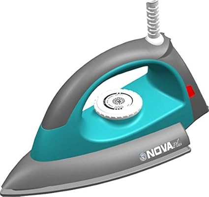 Nova Plus Amaze NI-10 1100-Watt Dry Iron (Grey/Turquoise)