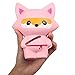 Anboor 5.3 Inches Squishies Ninja Jumbo Fox Slow Rising Squishies Kawaii Scented Soft Animal Toys Pink