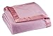 OakRidge Satin Fleece Blanket, Full/Queen, Twin or King Size – 100% Polyester Lightweight Fabric, Rose