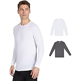32 DEGREES Men's 2-Pack Performance Lightweight Thermal Baselayer Crewneck Top