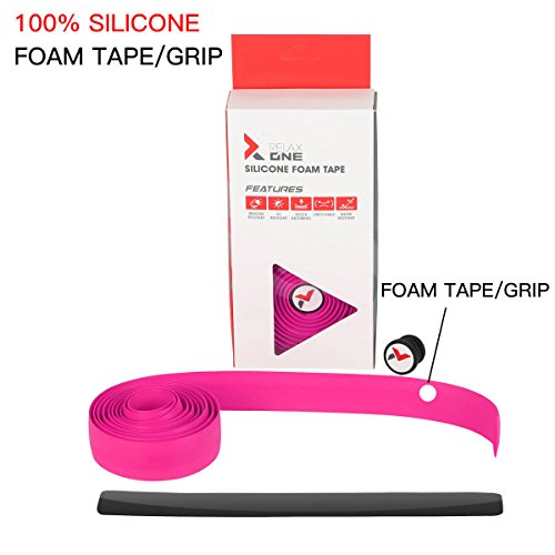 Bicycle Handlebar Tape Gel Bar Tape Wrap for Road Bikes and Cycling (Pink)
