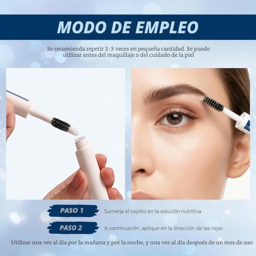 Eyebrow Growth and Density Serum, Intensive Care for Eyebrows and Eyelashes, Growing Eyelashes, Eyelash Serum, Densifier Eyebrows, Concentrated and Gentle Formula 4 ml