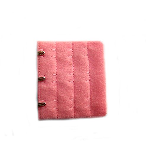 Ewandastore 16 Pcs Assorted Colors 3 Hooks 3 Rows Women Bra Extender Strap