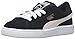 PUMA Unisex-Child Suede Classic Sneaker, Black/White, 10.5 M US Little Kid