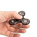Tri Fidget Hand Spinner - 2017 Best Fidget Spinner Toy For Relieving ADHD, Anxiety - EDC Finger Toy, Work Ultra Fast Bearings Great Gift (Black)