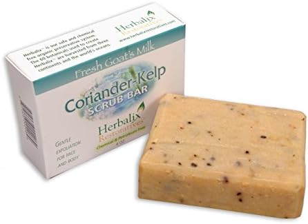 Nubian Goat's Milk Scrub Bar Coriander Kelp 4 oz (Triclosan Free)