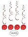 44PCS Valentine’s Day Decorations Set - Valentines Hanging Swirls Heart Garland String Photo Booth Props Rose Petals Wedding Anniversary Proposal Party Decor