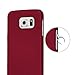 S6 Case, Galaxy S6 Case - TURATA [Slim Fit] Premium Coated Non Slip Surface [Red] Four Layer Paint Designed Hard Case for Samsung Galaxy S6 G9200 - Red