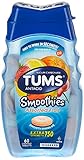 Tums Smoothies Assorted Fruit, Extra Strength 750, 60 Count