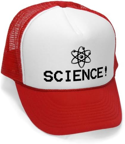 SCIENCE! - chemistry math school nerd geek Mesh Trucker Cap Hat Cap, Red