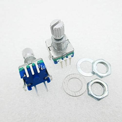 5PCS/LOT Original,Rotary Encoder,Code switch/EC11/ Digital Potentiometer with Switch 5Pin Handle Length 15mm Q