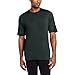 100% Merino Wool Men's Lightweight T-Shirt - Crew Neck Short Sleeve Shirt - Forest Green - Large