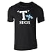 T Birds Retro 50s 60s Cosplay Short Sleeve T-Shirt Black XL
