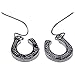 Horseshoe Earrings | Brilliant Natural Abalone | Hypoallergenic Silver & Green Paua Shell | Turquoise Color