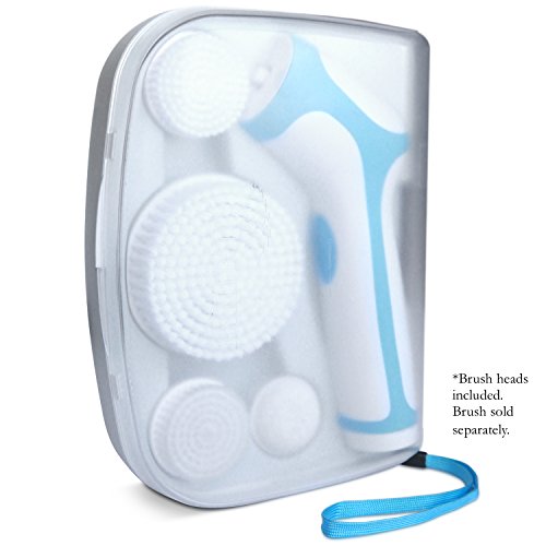 Travel Case for the Skin Cleansing System Facial Brush & Body Care Kit for Women & Men. Includes 4 replacement heads - Large Body Brush, Soft Face Brush, Regular Face Brush and Pumice Stone. (Travel Case)