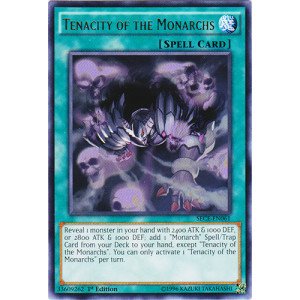 Yu-Gi-Oh! - Tenacity of the Monarchs (SECE-EN061) - Secrets of Eternity - 1st Edition - Rare