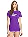 Baleaf Women's Surf UV Sun Protective Short Sleeve Rashguard UPF 50+ Purple Size XL