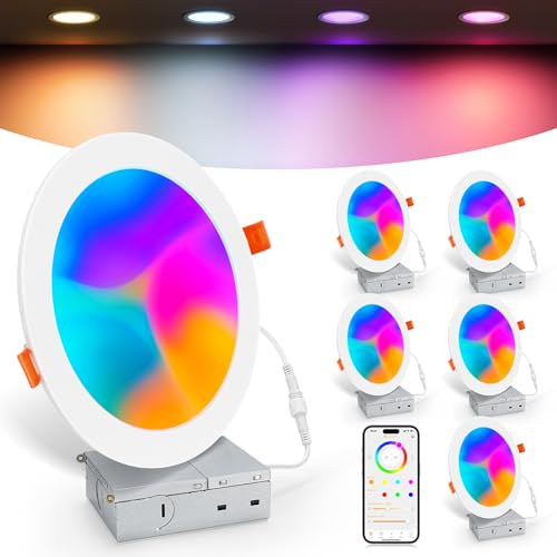 Google Smart Recessed Lighting RGBCW Color Changing