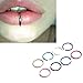Misscat 40pcs Surgical Steel Lip Ear Nose Hopp Ring Clip Fake Septum Clicker Non Piercing Jewelry (Multicolor)