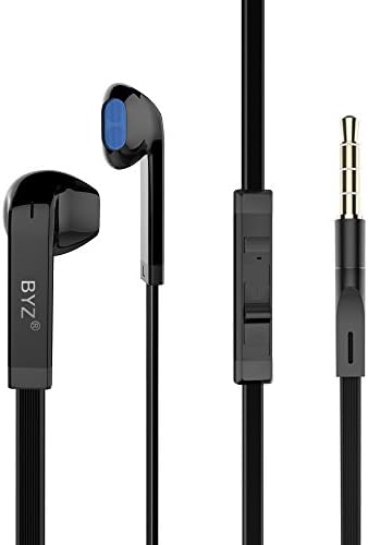 Vomercy In-Ear Earphones Stereo Headphones with Built-in Microphone Multifunctional Button Earbuds Black