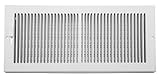 Accord AB3BRWH146 Baseboard Grille with 1/3-Inch Fins Louvered Design, 14-Inch x 6-Inch(Duct Opening Measurements), White