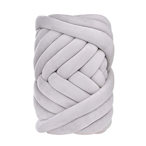 SHZONS 25M Soft Chunky Core Yarn Bulky Knitting Wool Yarn DIY Hand Woven Blanket Scarves Hats Core Yarn