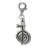 Sterling Silver Clip On "Cho Ku Rei" Reiki Charm