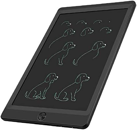 KURATU LCD Writing Tablet, 8.5 inch Electronic Drawing Pads, Portable Reusable Erasable Ewriter, Elder Message Board, Digital Handwriting Pad Doodle Board for School, Fridge or Office(Black 1)