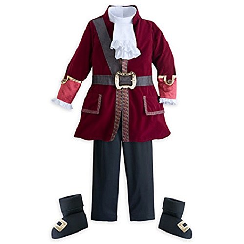 DISNEY STORE CAPTAIN HOOK COSTUME - PIRATE - 2016