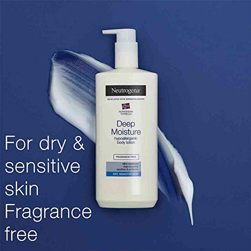 NEUTROGENA NORWEGIAN FORMULA DEEP MOISTURE HYPOALLERGENIC BODY LOTION (PACK OF 3) FOR DRY SKIN – (13.5OZ OR 400ML)