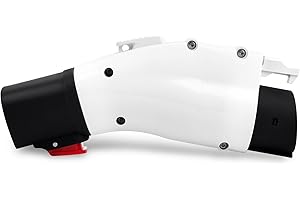 TOKREAL Tsl to J1772 Charging Adapter[ Security Check ],Max 48 Amp & 250V - Compatible with Tesla High Powered Connectors, Destination Chargers, and Mobile Connectors (White)