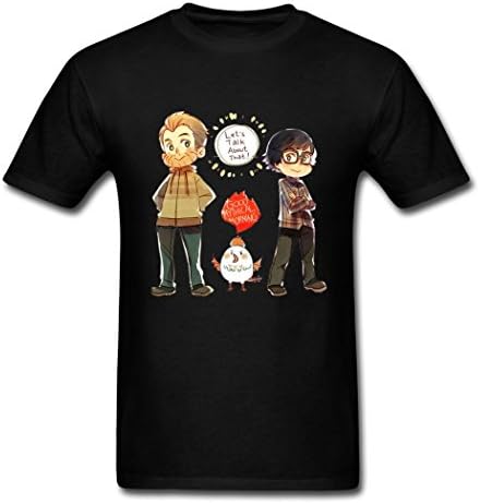 HyGee Good Mythical Morning Wearable Black Males T-Shirts Medium