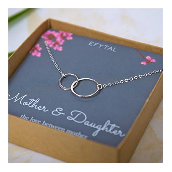 EFYTAL-Mother-Daughter-Necklace-Sterling-Silver-Two-Interlocking-Infinity-Double-Circles-Mothers-Day-Jewelry-Birthday-Gift EFYTAL-Mother-Daughter-Necklace-Sterling-Silver-Two-Interlocking-Infinity-Double-Circles-Mothers-Day-Jewelry-Birthday-Gift
