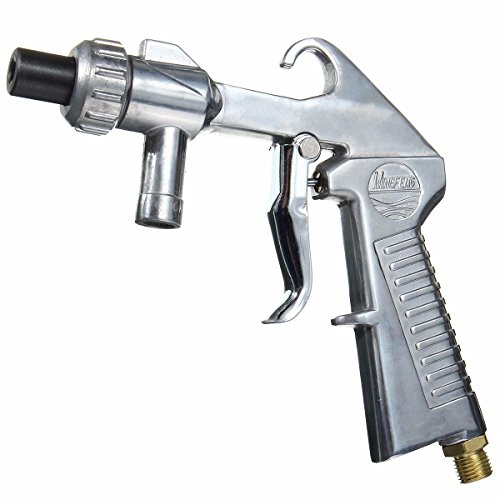OSOF Air Sand Blaster Kit Blasting Grit Shot Sandblaster Siphon Feed Gun Nozzle Tube Rust Remove Abrasive Sand Blasting + 6Pcs Nozzle (4mm 5mm 5mm 6mm 6mm 7mm) + Sand Suction Pipe