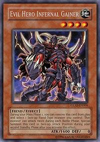 Yu-Gi-Oh! - Evil Hero Infernal Gainer (GLAS-EN004) - Gladiators Assault - 1st Edition - Rare