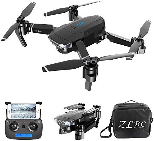 GoolRC SG901 RC Drone with Dual Cameras – 4K HD Front Camera and 720P Bottom Camera, Optical Flow Positioning Foldable Drone, Gesture Photos/Video, Follow Me RC Quadcopter with Handbag