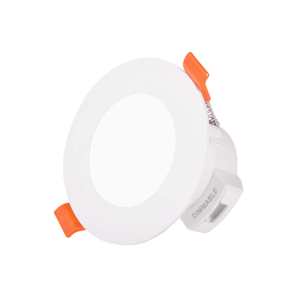 ENUOTEK Small Diameter LED Recessed Ceiling Lamp Downlight Trailing Edge Dimmable CCT Adjustable 5W 450Lm IP44 Dampproof for Bathroom Hole Diameter 65-80MM 1 Lamp