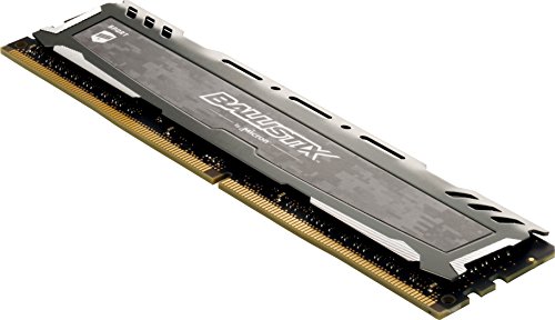 Ballistix Sport LT 16GB Kit (8GBx2) DDR4 2400 MT/s (PC4-19200) CL16 SR x8 DIMM 288-Pin - BLS2K8G4D240FSBK (Gray)