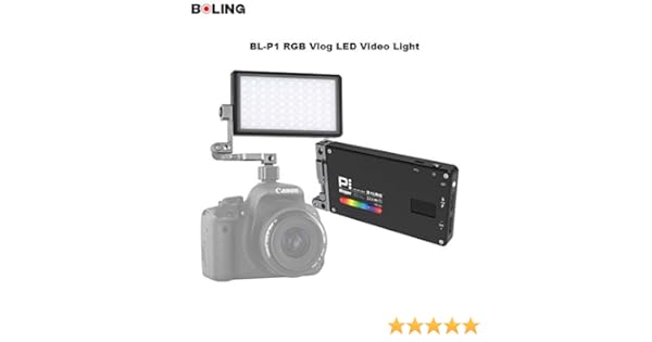 Boling BL-P1 - Luz de vídeo LED RGB 2500K-8500K Regulable para ...